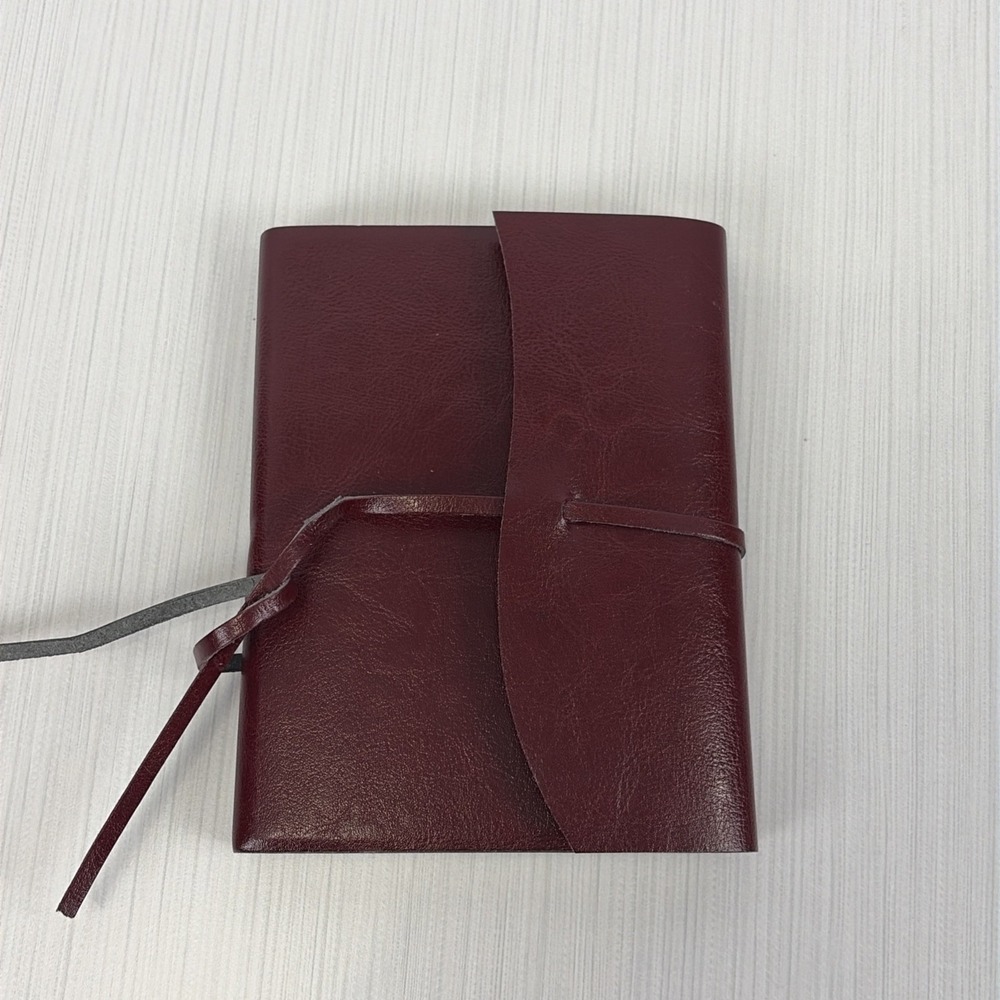 Vintage 2003 Cavallini & Co. Brown Leather Journal  5x7"